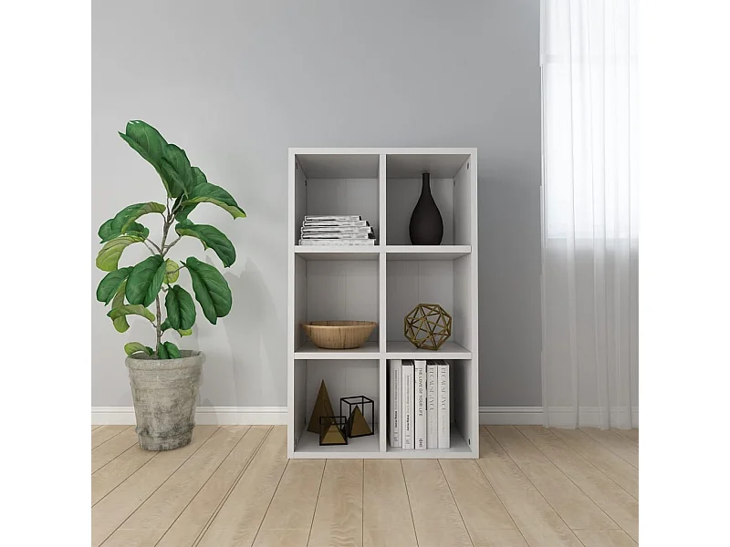 Estante/aparador 66x30x98 cm contraplacado branco PT258260