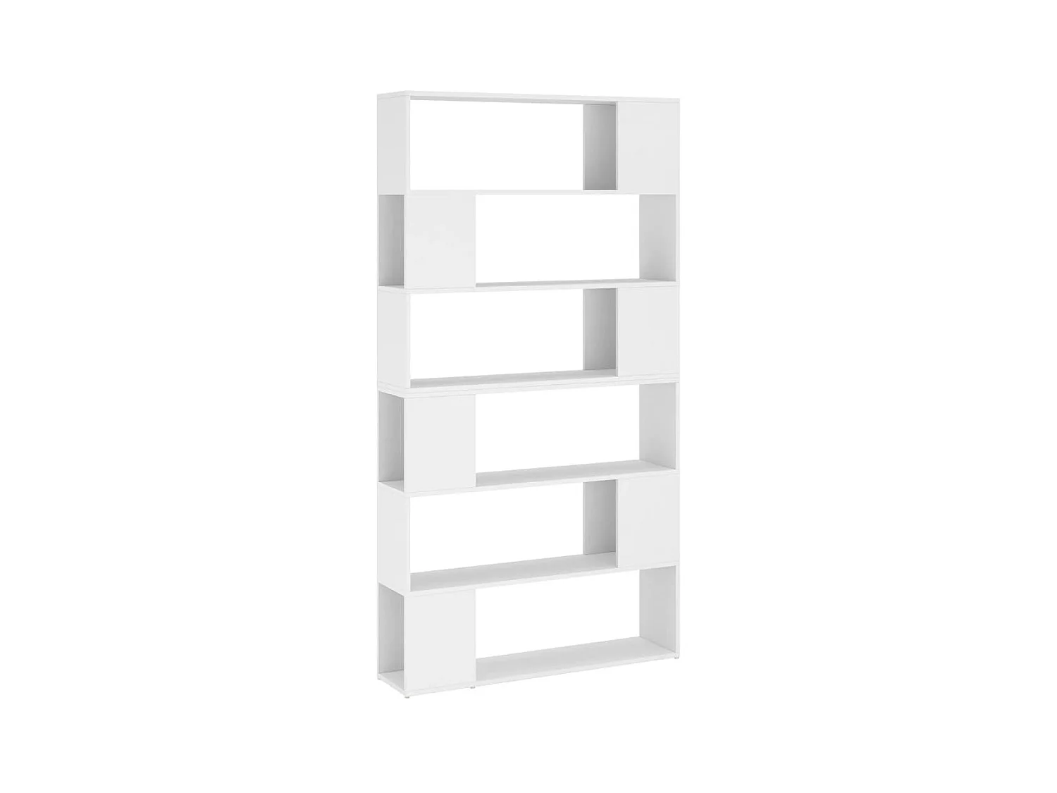 Boekenkast/kamerscherm 100x24x188 cm wit NL957200