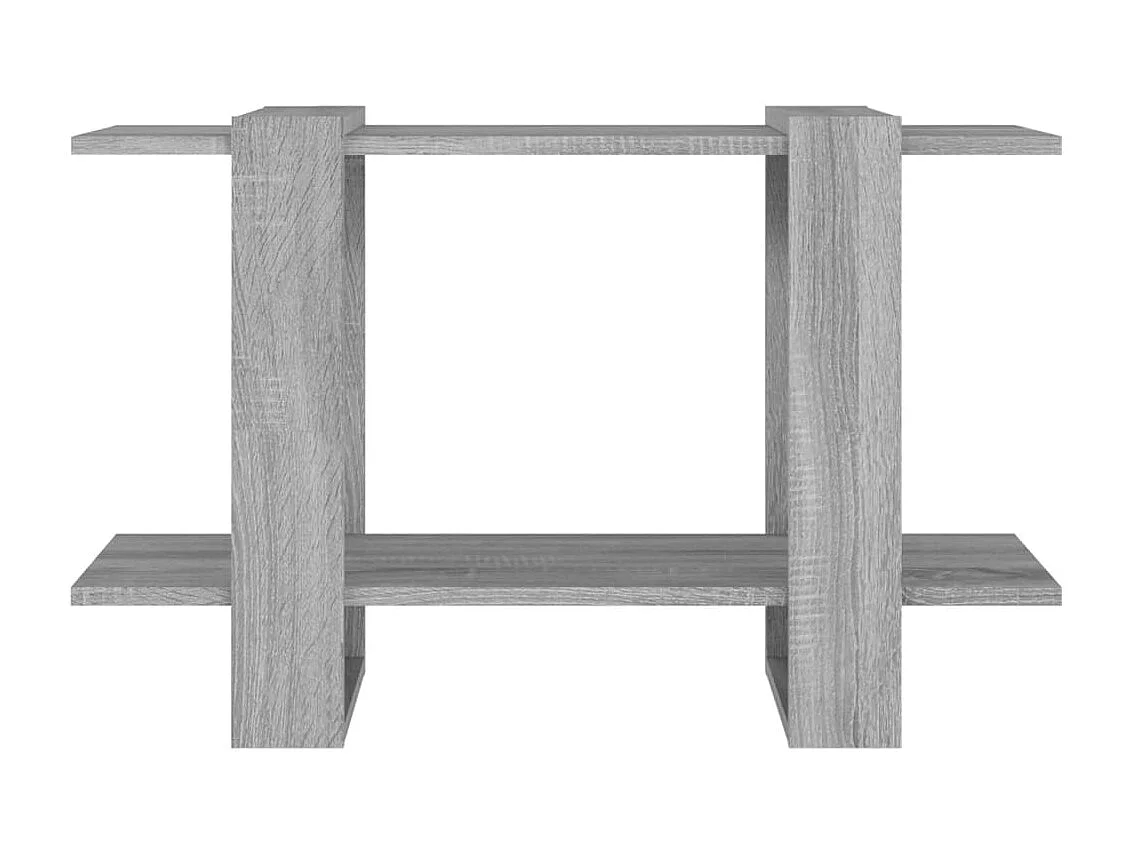 Bibliothèque-Séparateur de pièce Sonoma gris 80x30x51 cm OFR88632 BonneVie Meuble