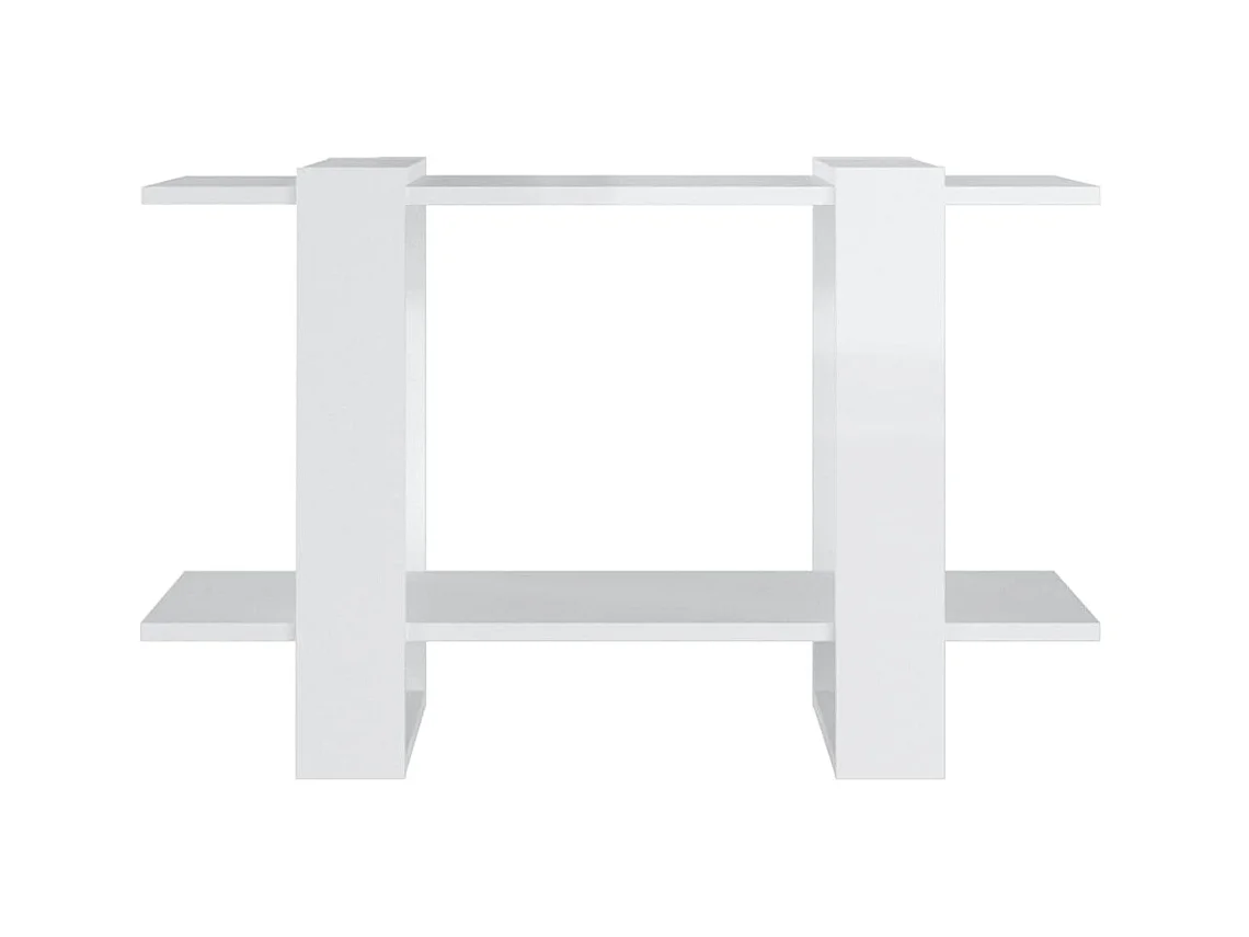 Bücherregal/Bücherschrank,Raumteiler Hochglanz-Weiß 80x30x51 cm -gkd313812