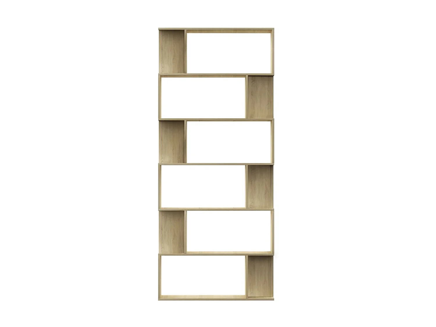 Bibliothèque-Séparateur de pièce Chêne sonoma 80x24x192 cm OFR81161 BonneVie Meuble