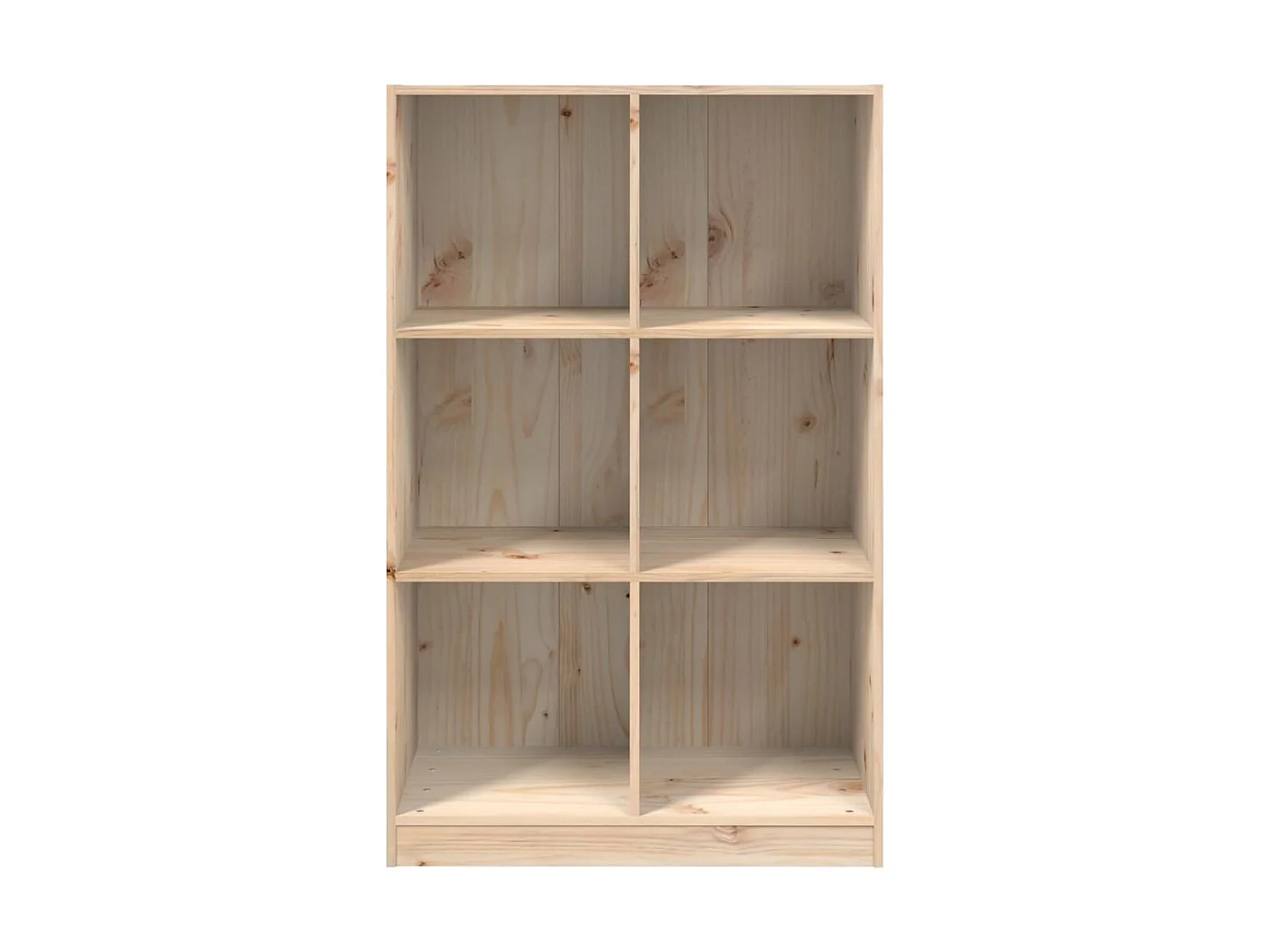 Bibliothèque 70x33x110 cm bois massif de pin OFR43139 BonneVie Meuble