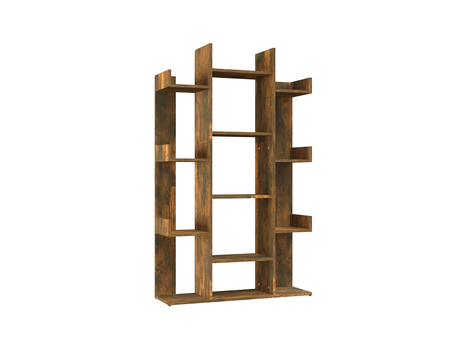 Bibliothèque Chêne fumé 86x25,5x140 cm Bois d'ingénierie OFR16305 BonneVie Meuble