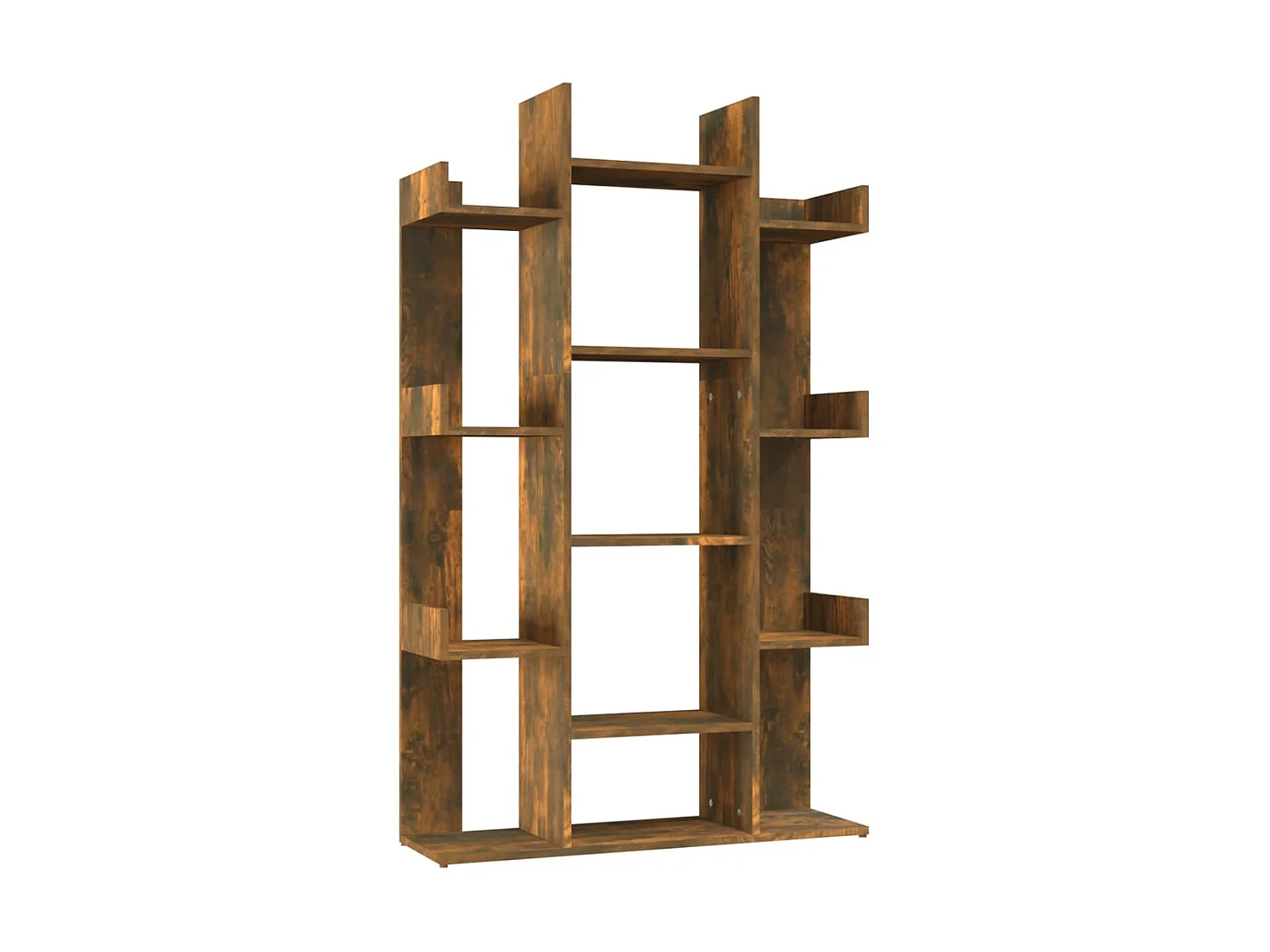 Bibliothèque Chêne fumé 86x25,5x140 cm Bois d'ingénierie OFR16305 BonneVie Meuble