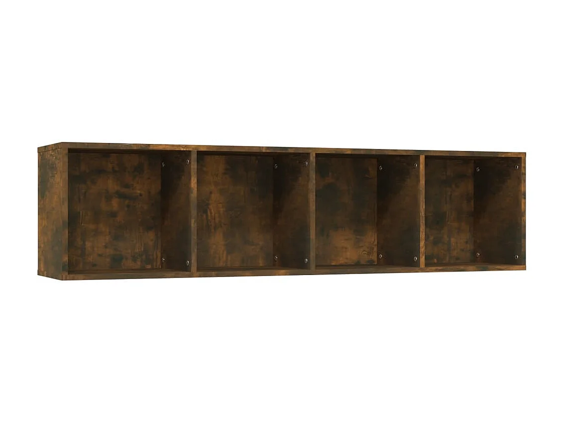 Bücherregal/TV-Schrank,TV-Möbel Räuchereiche 143x30x36 cm Holzwerkstoff -gkd924843