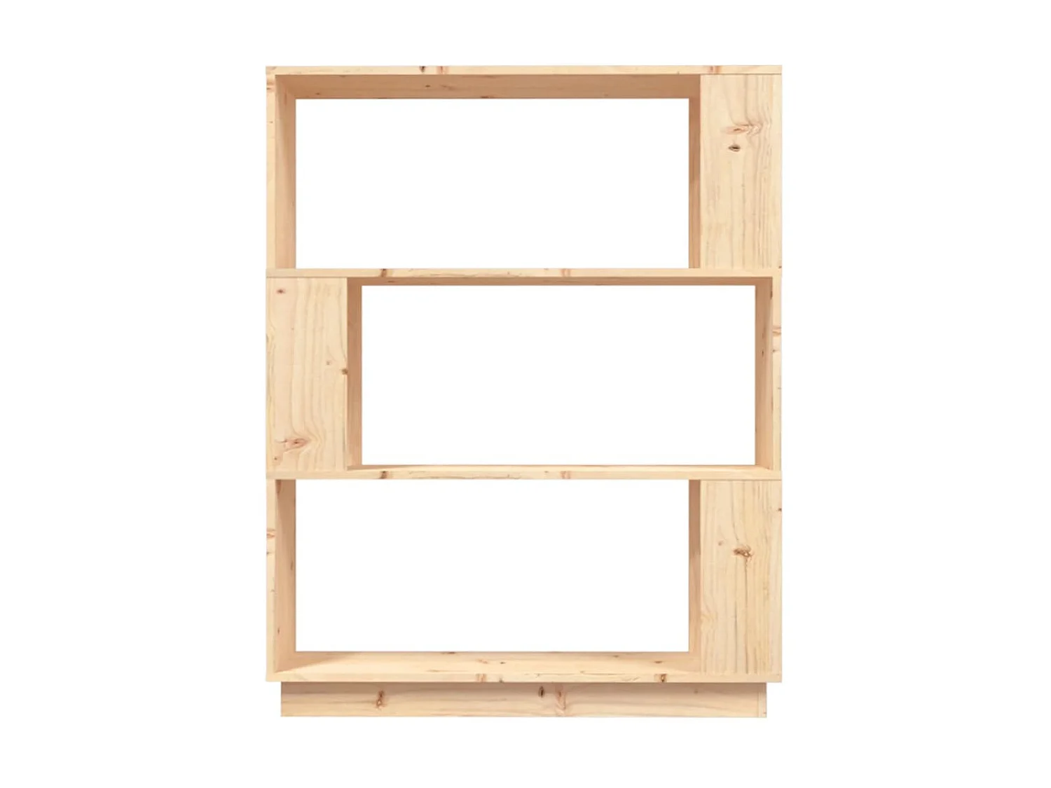 Bibliothèque-Séparateur de pièce 80x25x101 cm Pin solide OFR31237 BonneVie Meuble