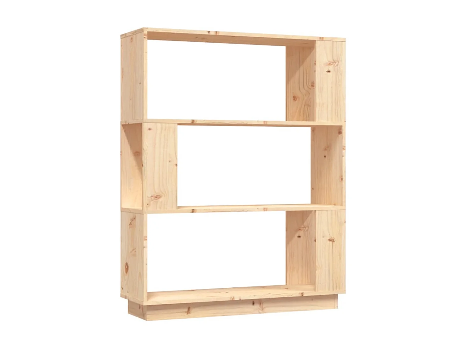 Bibliothèque-Séparateur de pièce 80x25x101 cm Pin solide OFR31237 BonneVie Meuble