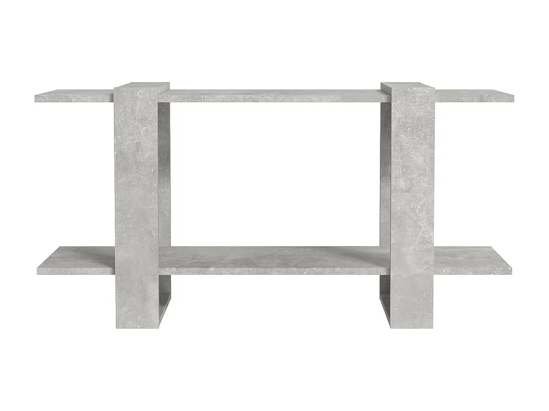 Bibliothèque Gris béton 100x30x51 cm Bois d'ingénierie OFR71170 BonneVie Meuble