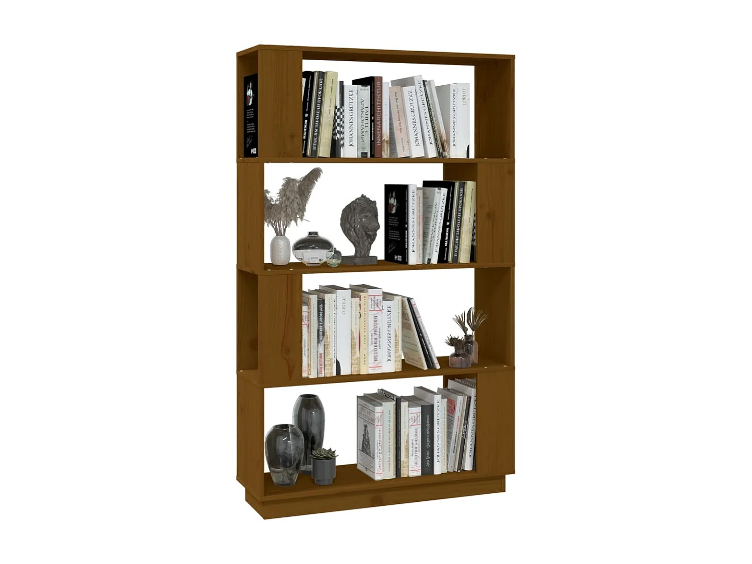 Bücherregal/Bücherschrank,Raumteiler Honigbraun 80x25x132 cm Massivholz -gkd625519