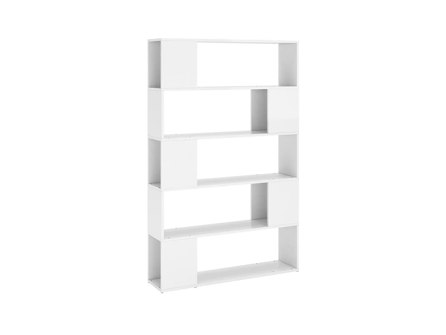 Boekenkast/kamerscherm bewerkt hout hoogglans wit NL487188