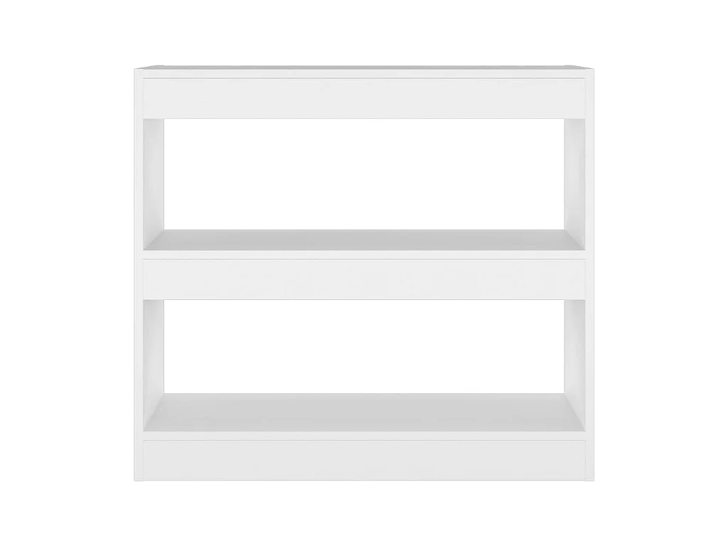 Bücherregal/Bücherschrank,Raumteiler Weiß 80x30x72 cm -gkd958060