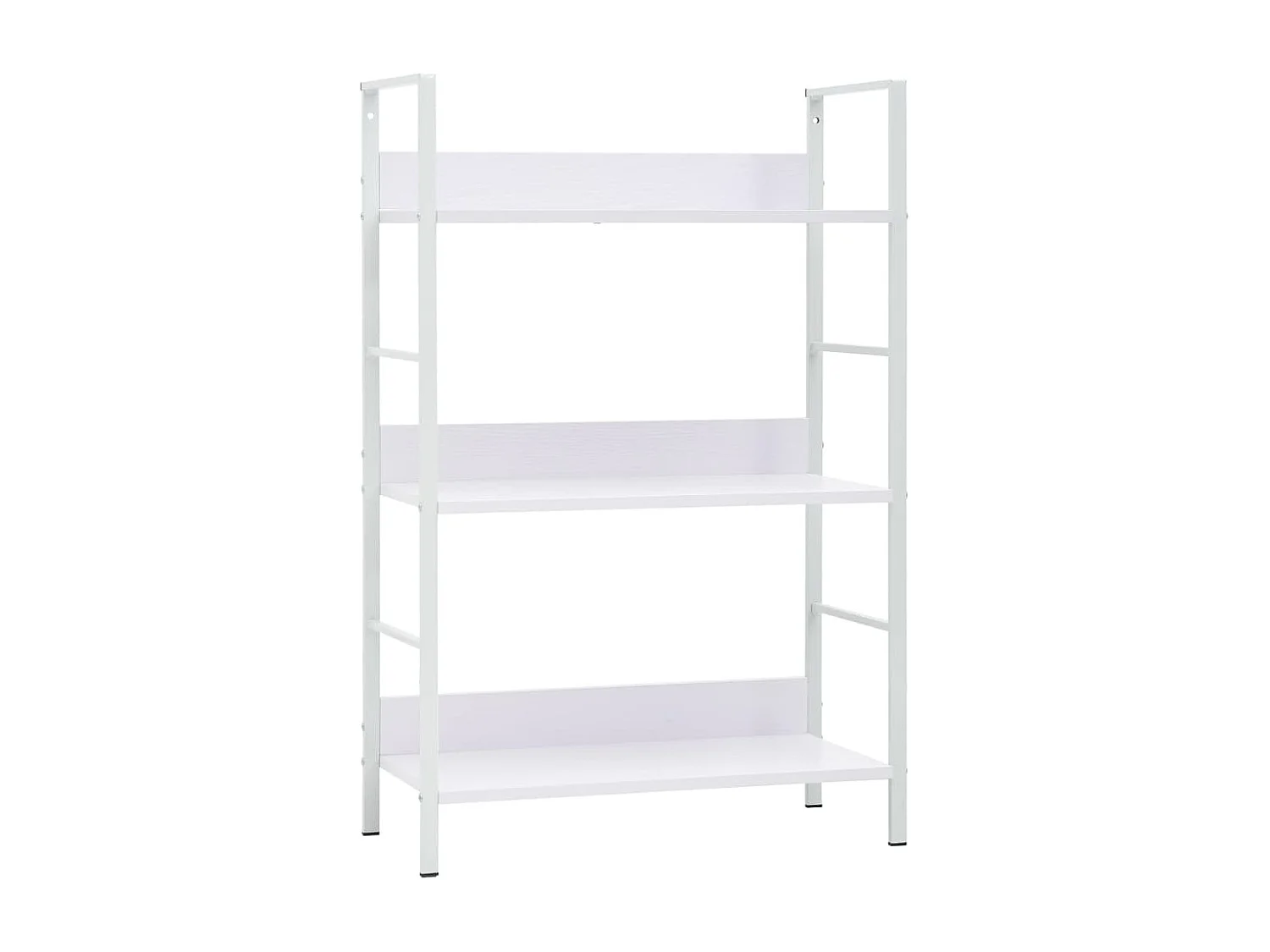 Boekenkast met 3 schappen 60x27,6x90,5 cm bewerkt hout wit NL515191