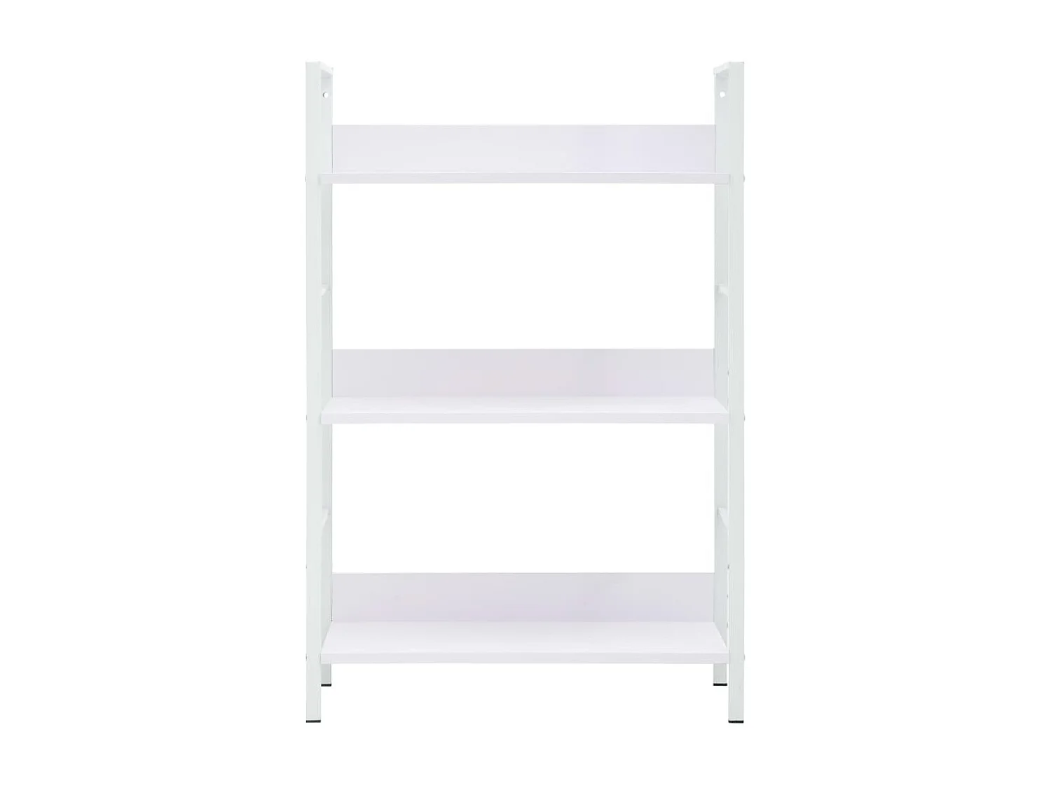 Bibliothèque à 3 niveaux blanc 60x27,6x90,5cm bois d'ingénierie OFR71261 BonneVie Meuble