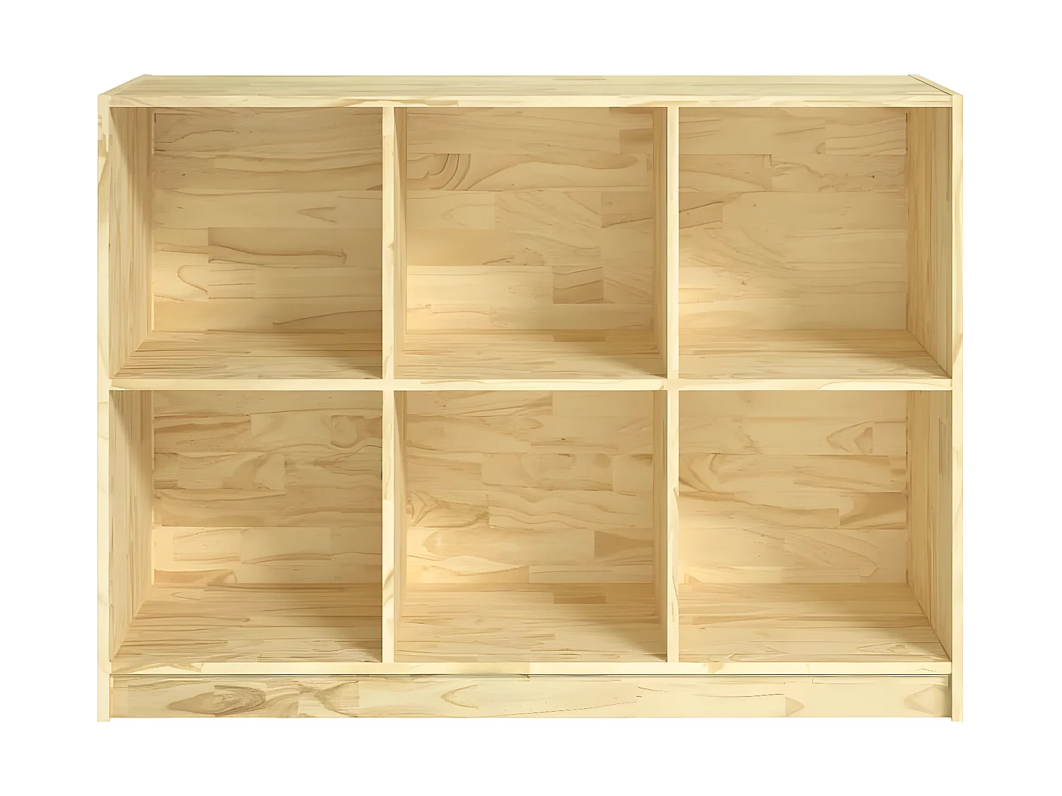 Bibliothèque 104x33x76 cm bois de pin massif OFR66474 BonneVie Meuble