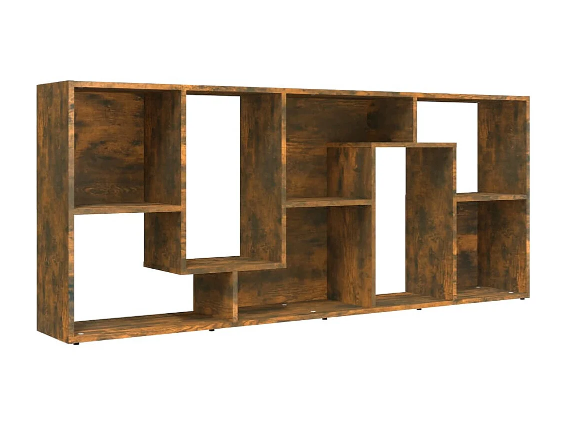 Bibliothèque Chêne fumé 67x24x161 cm Bois d'ingénierie OFR12048 BonneVie Meuble