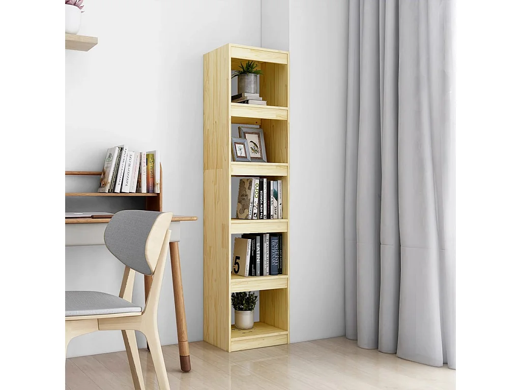 Bücherregal/Bücherschrank,Raumteiler 40x30x167,5 cm Massivholz Kiefer -gkd721105