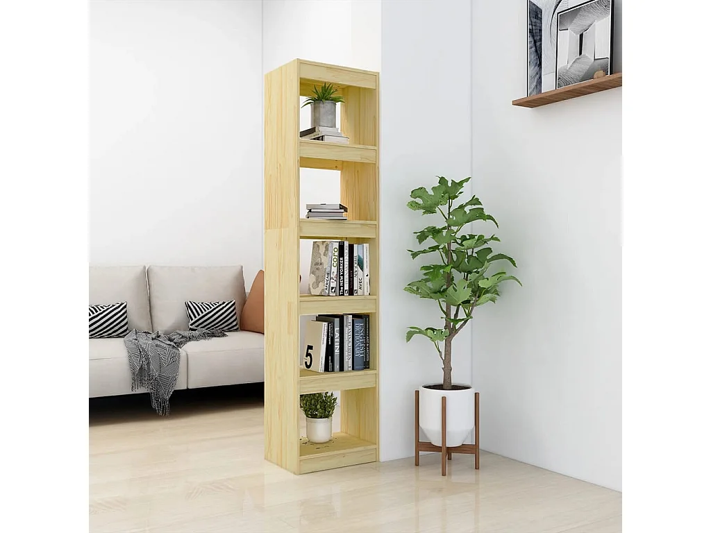 Bücherregal/Bücherschrank,Raumteiler 40x30x167,5 cm Massivholz Kiefer -gkd721105