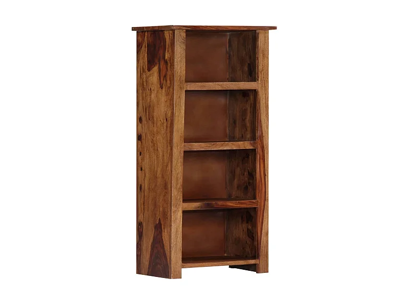 Bibliothèque, Étagère de Rangement, Meuble pour Dossier 50x30x100 cm Bois massif BonneVie Meuble KOO47251