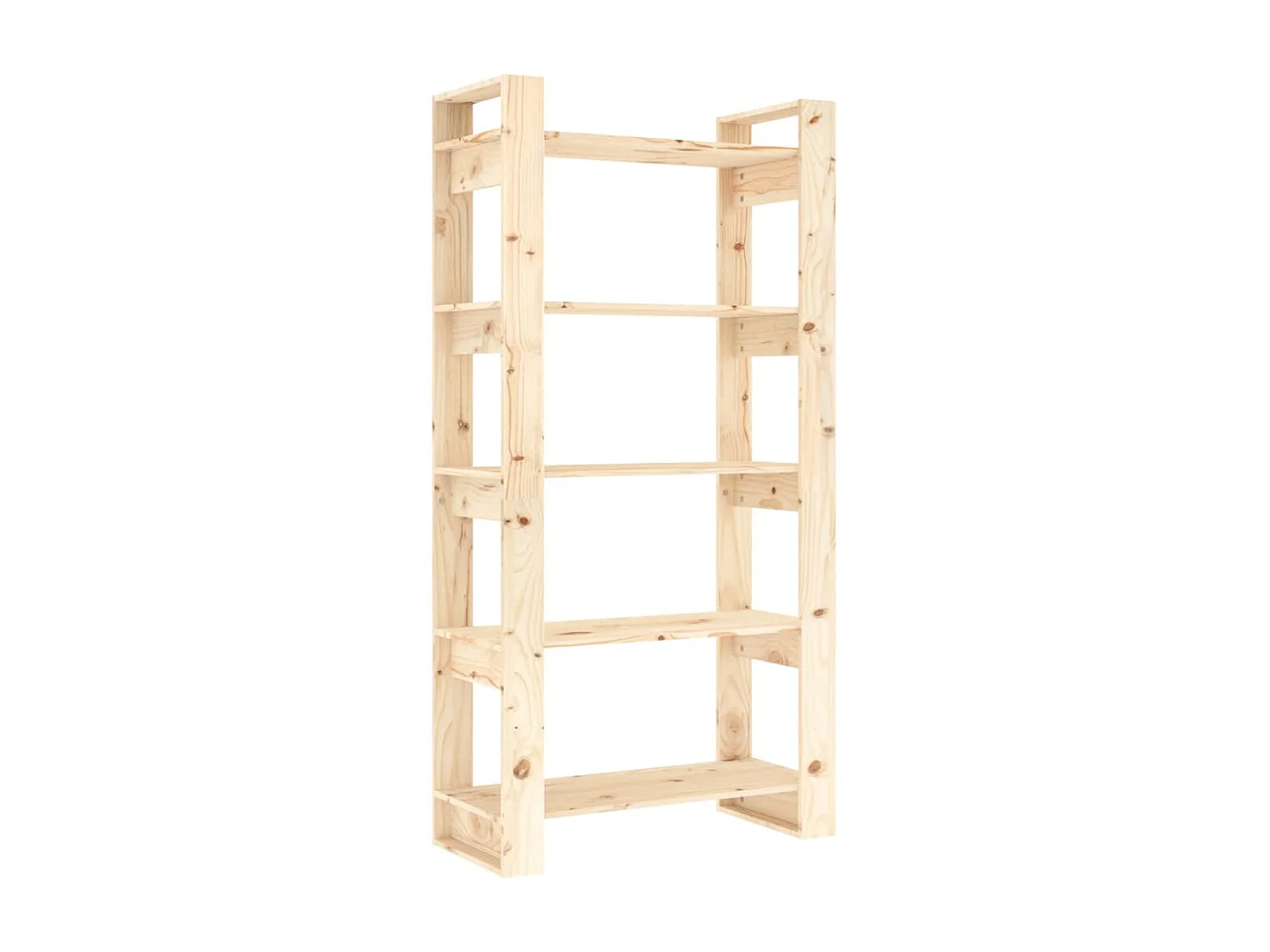 Bibliothèque-Séparateur de pièce 80x35x160 cm Bois massif OFR68855 BonneVie Meuble