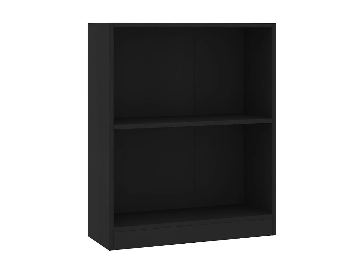 Bibliothèque Noir 60x24x74,5 cm Bois d'ingénierie OFR36960 BonneVie Meuble