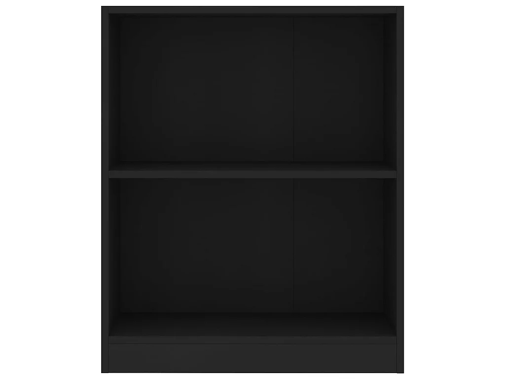 Bibliothèque Noir 60x24x74,5 cm Bois d'ingénierie OFR36960 BonneVie Meuble
