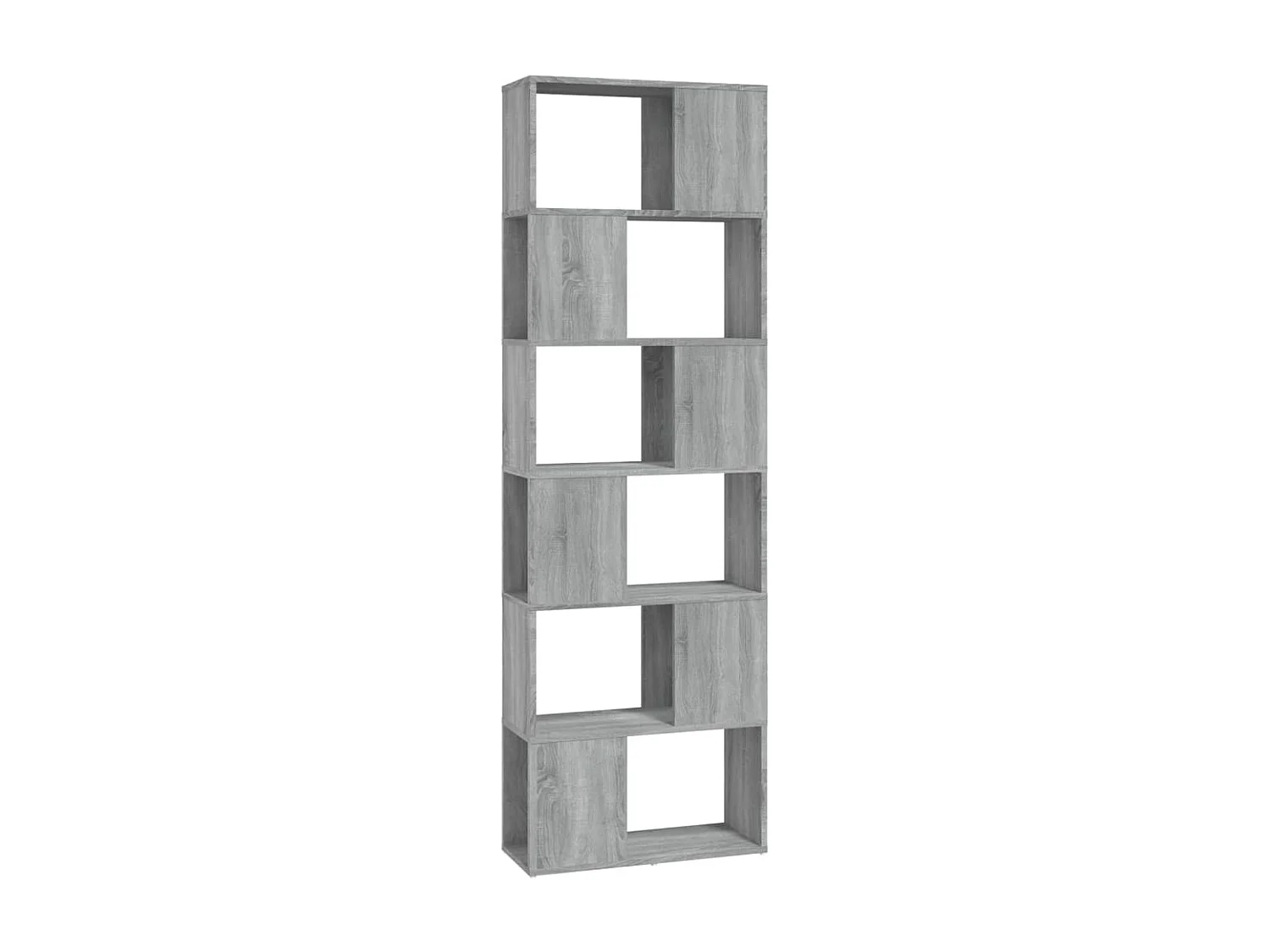 Bücherregal/Bücherschrank,Raumteiler Grau Sonoma 60x24x186 cm -gkd526983