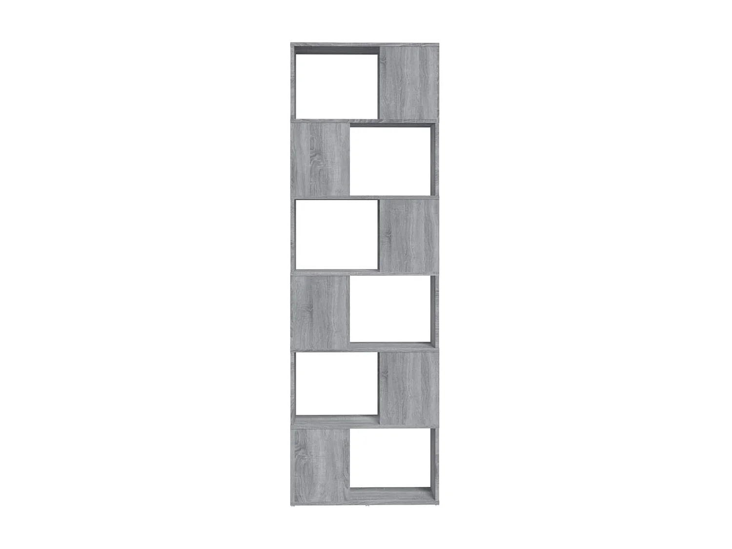 Bücherregal/Bücherschrank,Raumteiler Grau Sonoma 60x24x186 cm -gkd526983