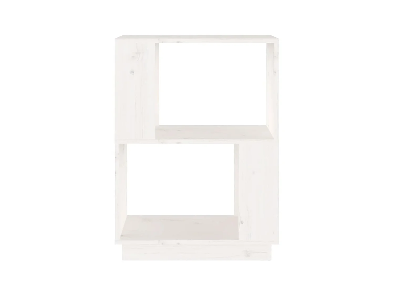 Bücherregal/Bücherschrank,Raumteiler Weiß 51x25x70 cm Massivholz Kiefer -gkd987092