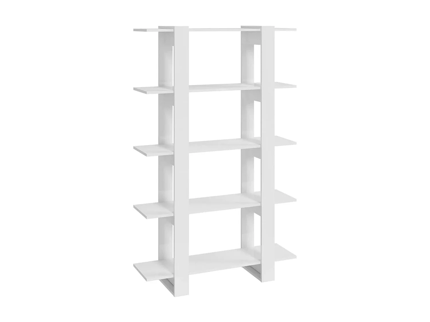 Estante/divisória 100x30x160 cm branco brilhante PT452856