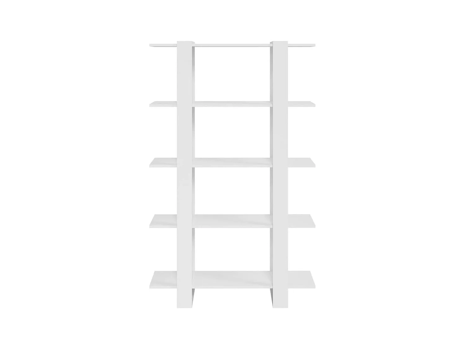 Bücherregal/Bücherschrank,Raumteiler Hochglanz-Weiß 100x30x160 cm -gkd769770