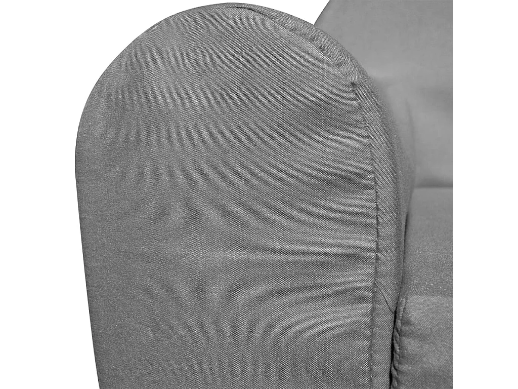 Chaise longue pliable pour enfants Réglable Gris SEF40194