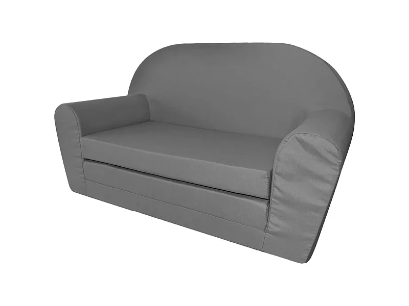 Chaise longue pliable pour enfants Réglable Gris SEF40194