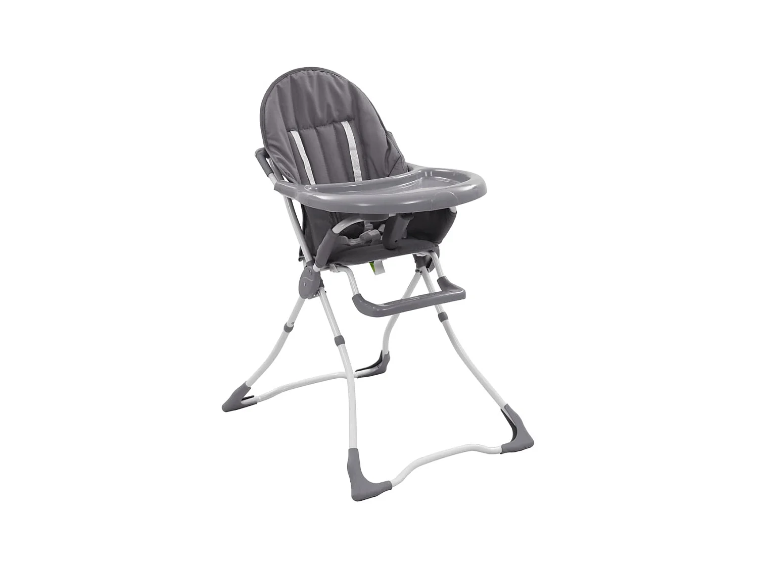 Chaise haute pour bébé Réglable Gris et blanc SEF74089