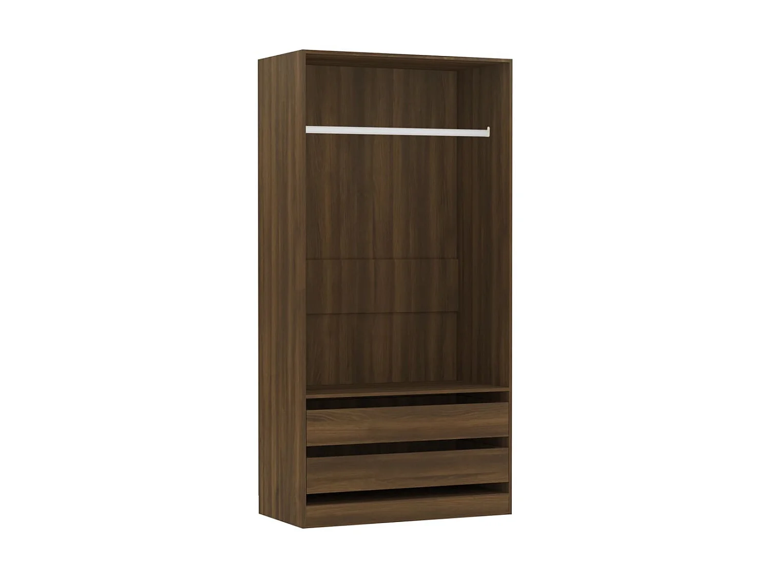 Garde-robe Chêne marron 100x50x200 cm Bois d'ingénierie OFR50873 BonneVie Meuble