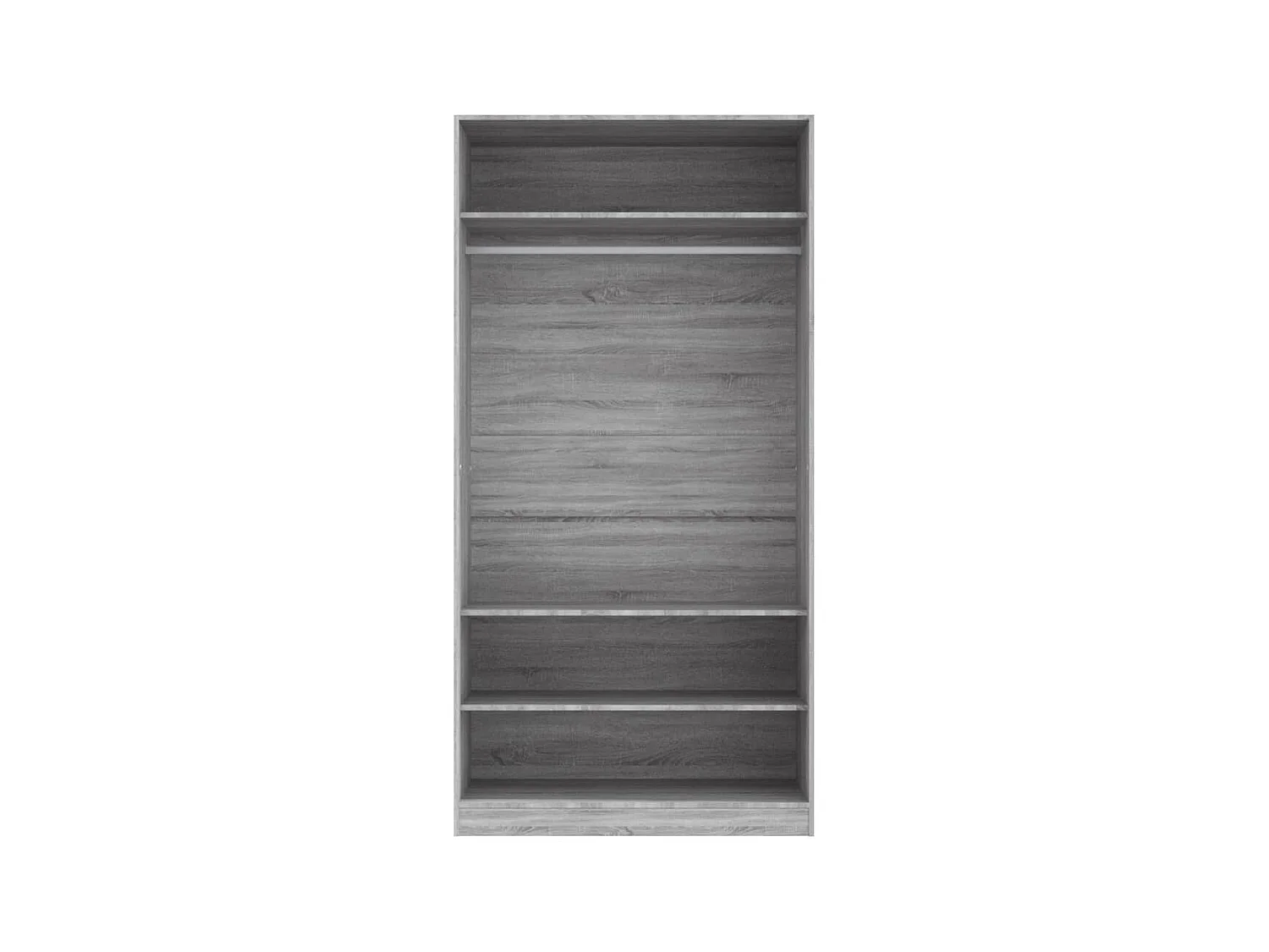 Garde-robe sonoma gris 100x50x200 cm bois d'ingénierie OFR25044 BonneVie Meuble