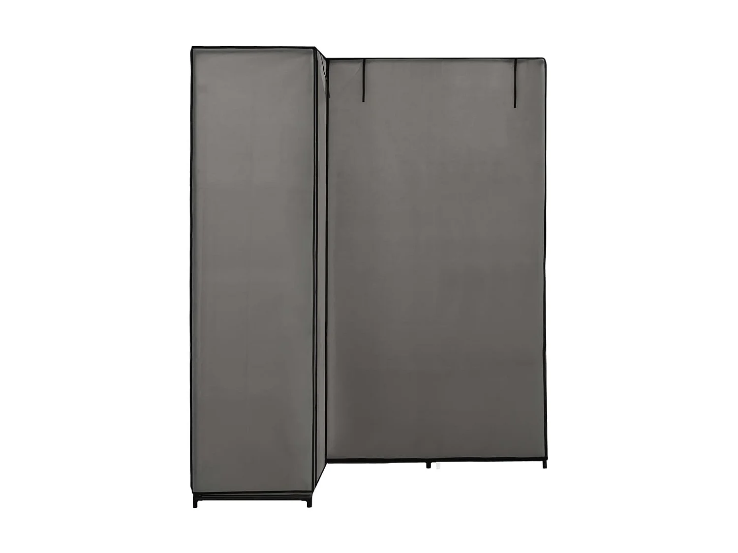 Garde-robe d'angle Gris 130 x 87 x 169 cm OFR88328 BonneVie Meuble