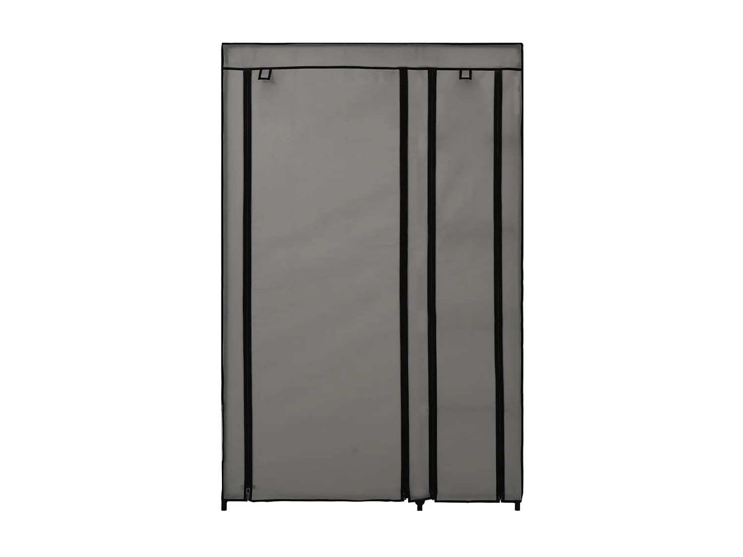 Garde-robes pliables 2 pcs Gris 110x45x175 cm Tissu OFR90902 BonneVie Meuble