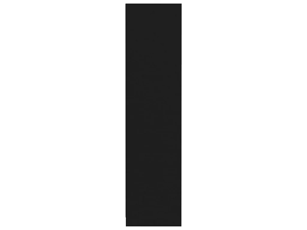 Armario de madera contrachapada negro 50x50x200 cm ES257127