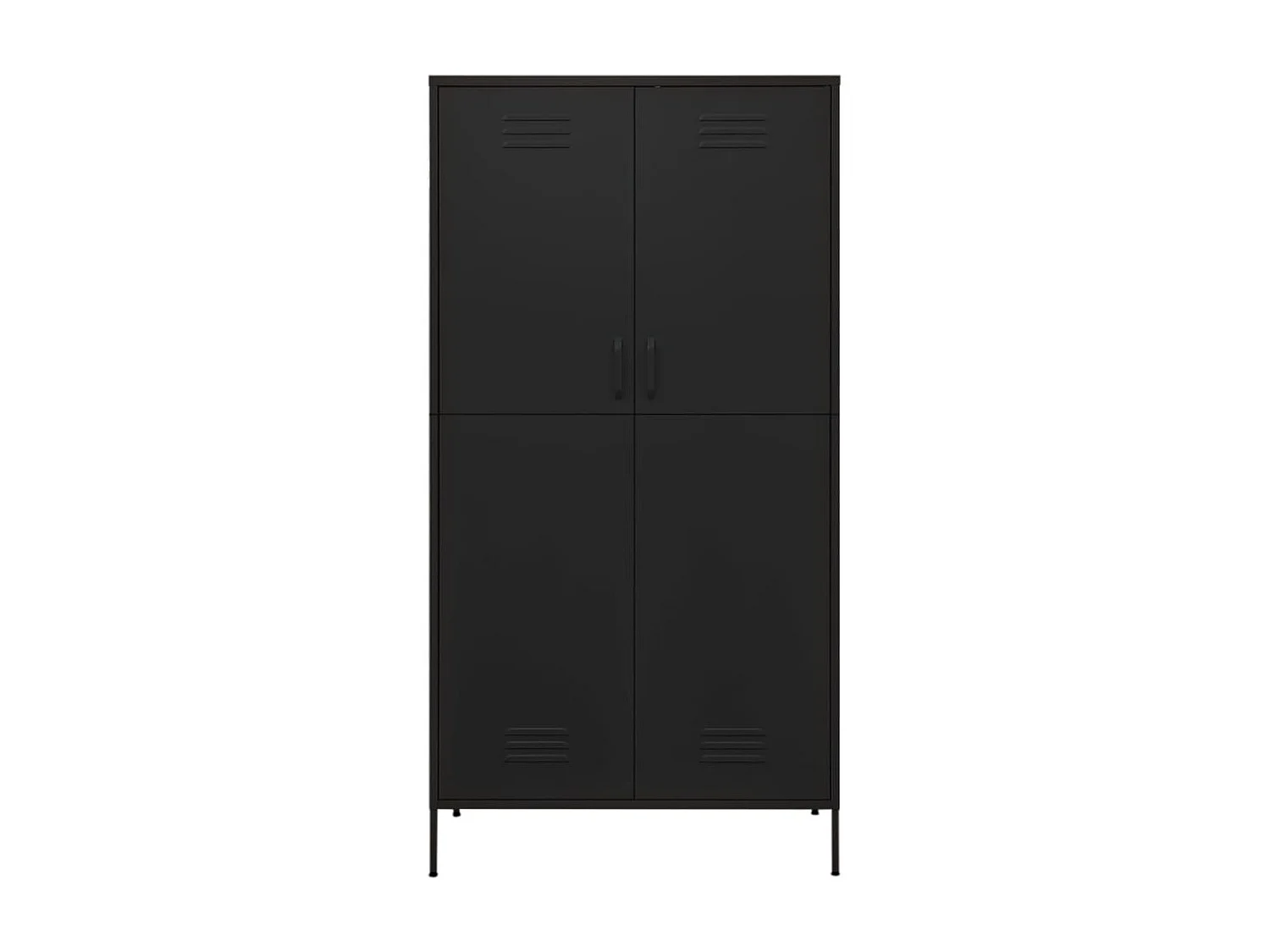 Roupeiro 90x50x180 cm aço preto PT428274