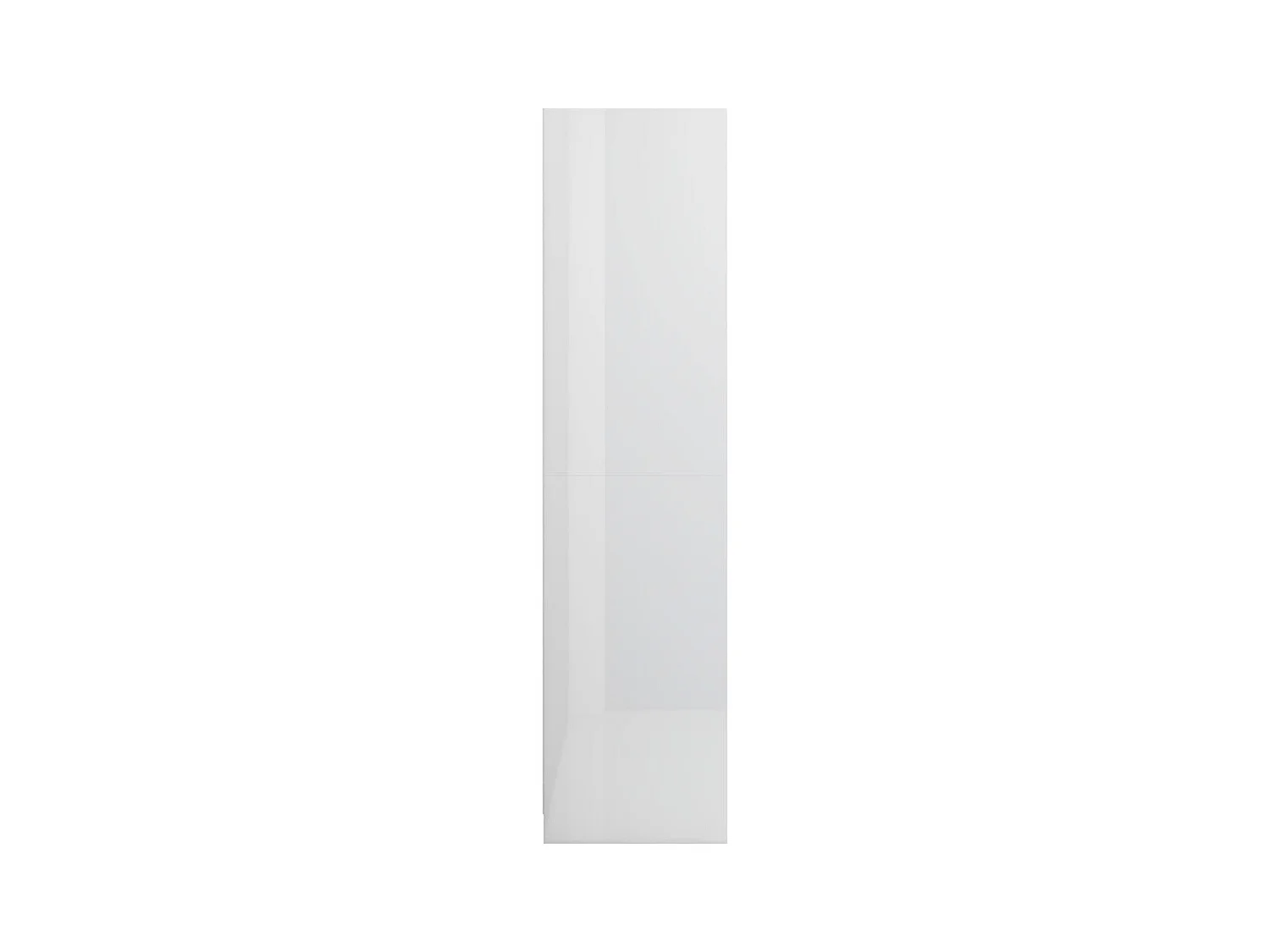 Garde-robe Blanc brillant 100x50x200 cm Aggloméré OFR36395 BonneVie Meuble
