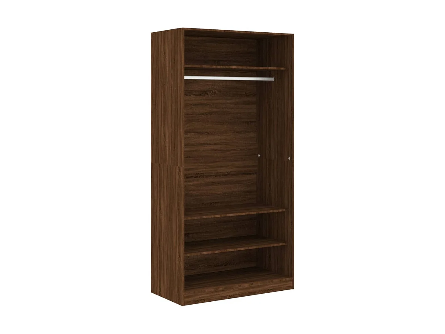 Garde-robe chêne marron 100x50x200 cm bois d'ingénierie OFR98490 BonneVie Meuble