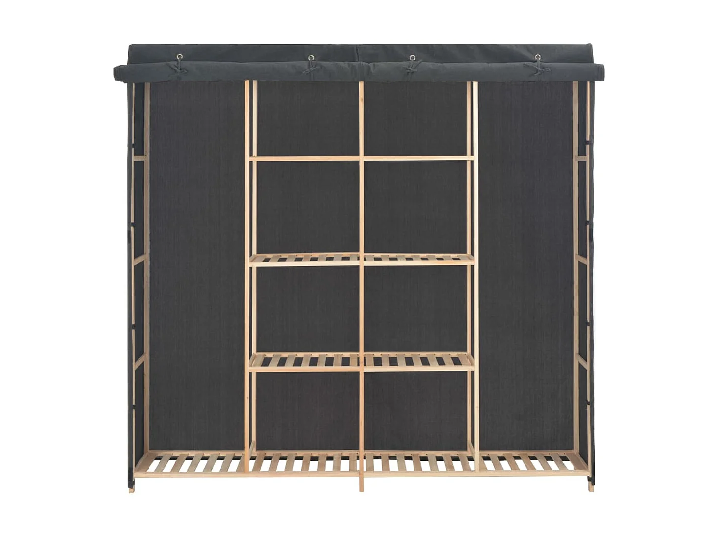 Garde-robe Gris 173x40x170 cm Tissu OFR20130 BonneVie Meuble