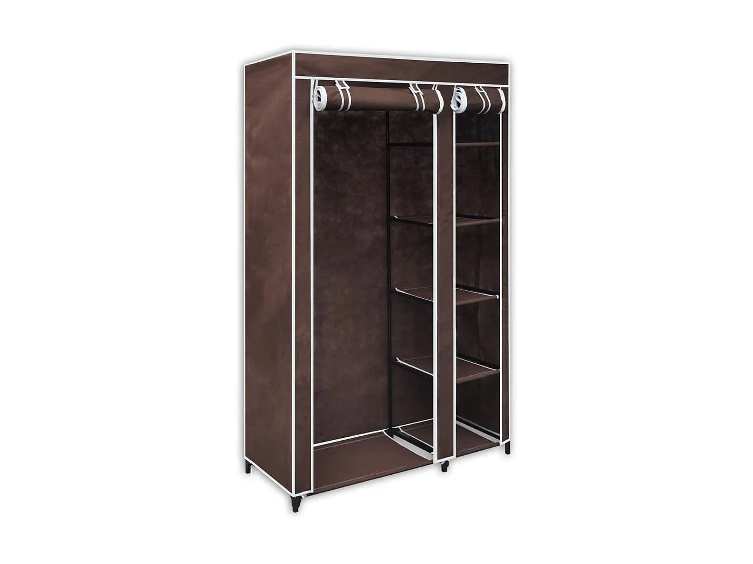 Garde-robe Tissu Marron OFR18655 BonneVie Meuble