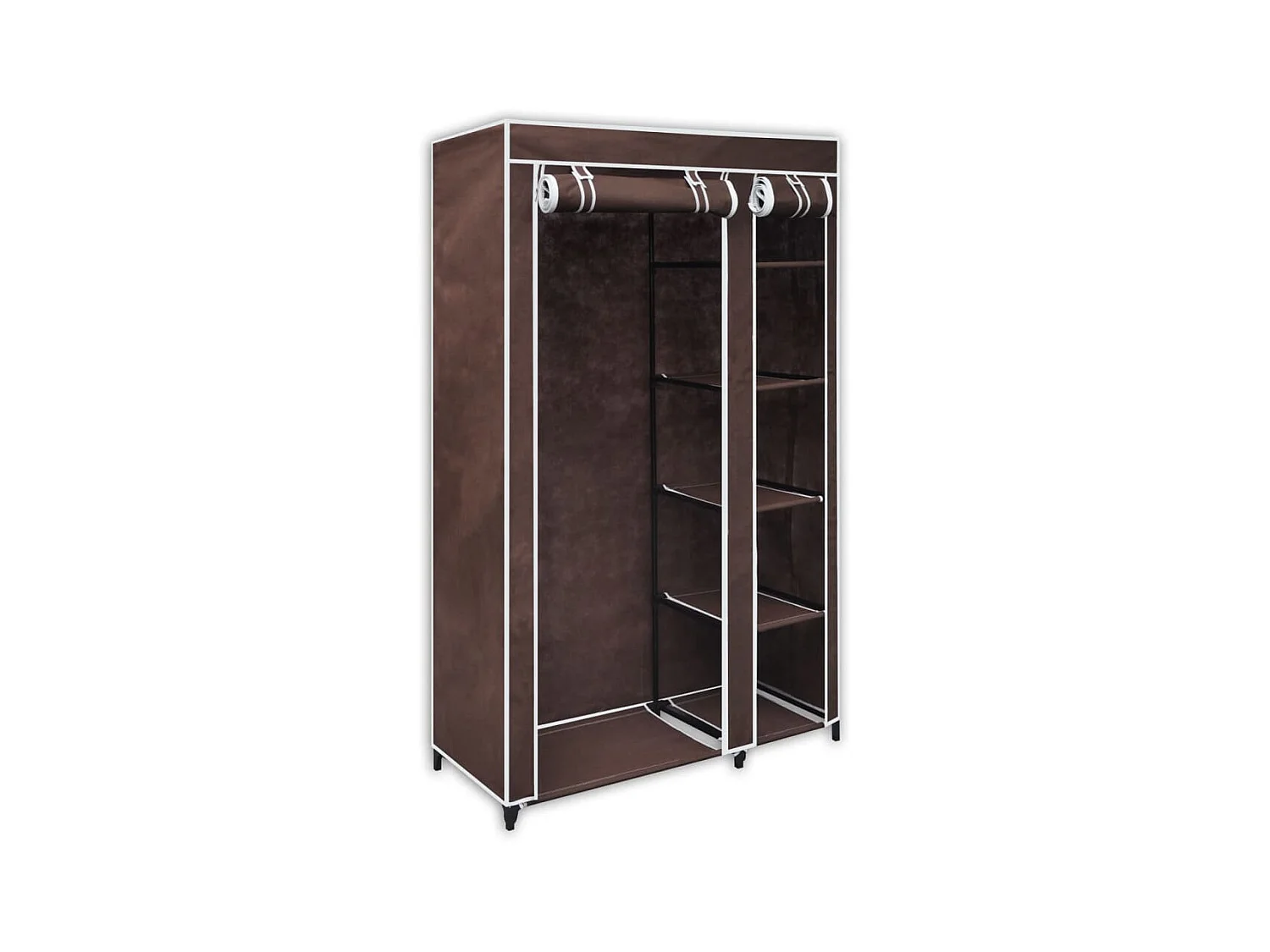Garde-robe Tissu Marron OFR18655 BonneVie Meuble