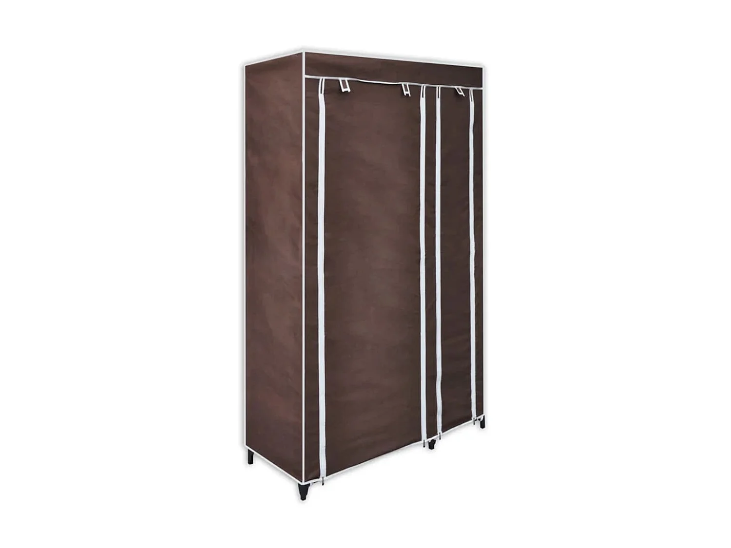 Garde-robe Tissu Marron OFR18655 BonneVie Meuble