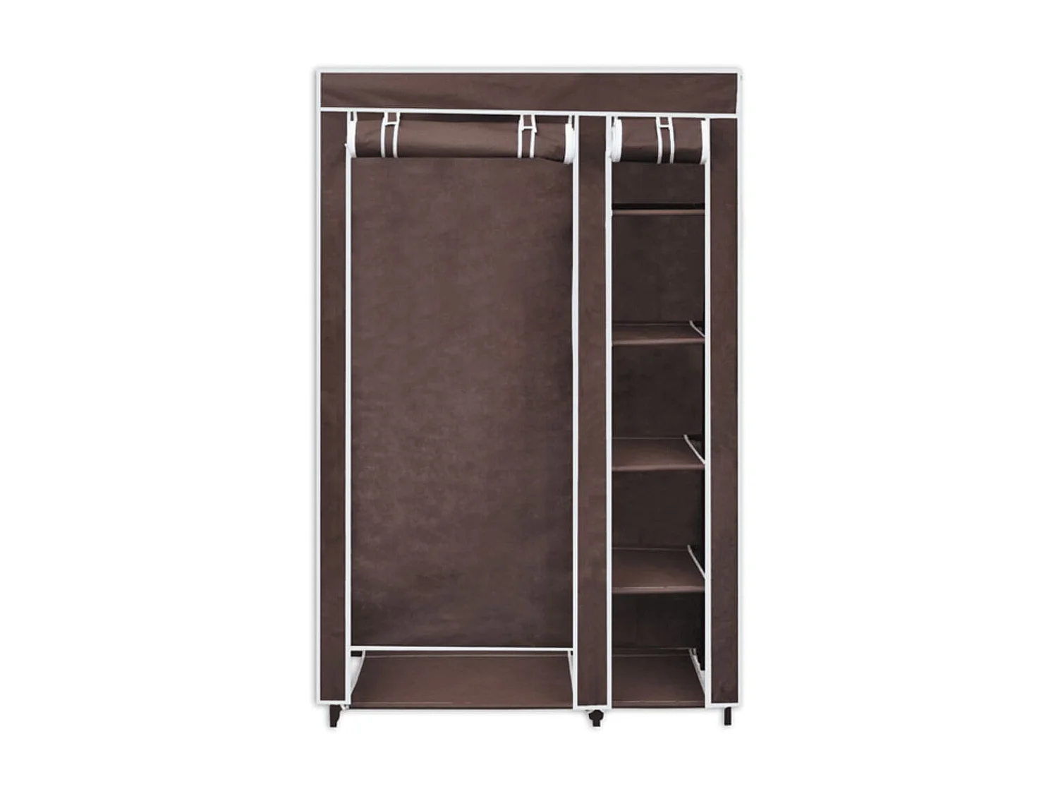 Garde-robe Tissu Marron OFR18655 BonneVie Meuble