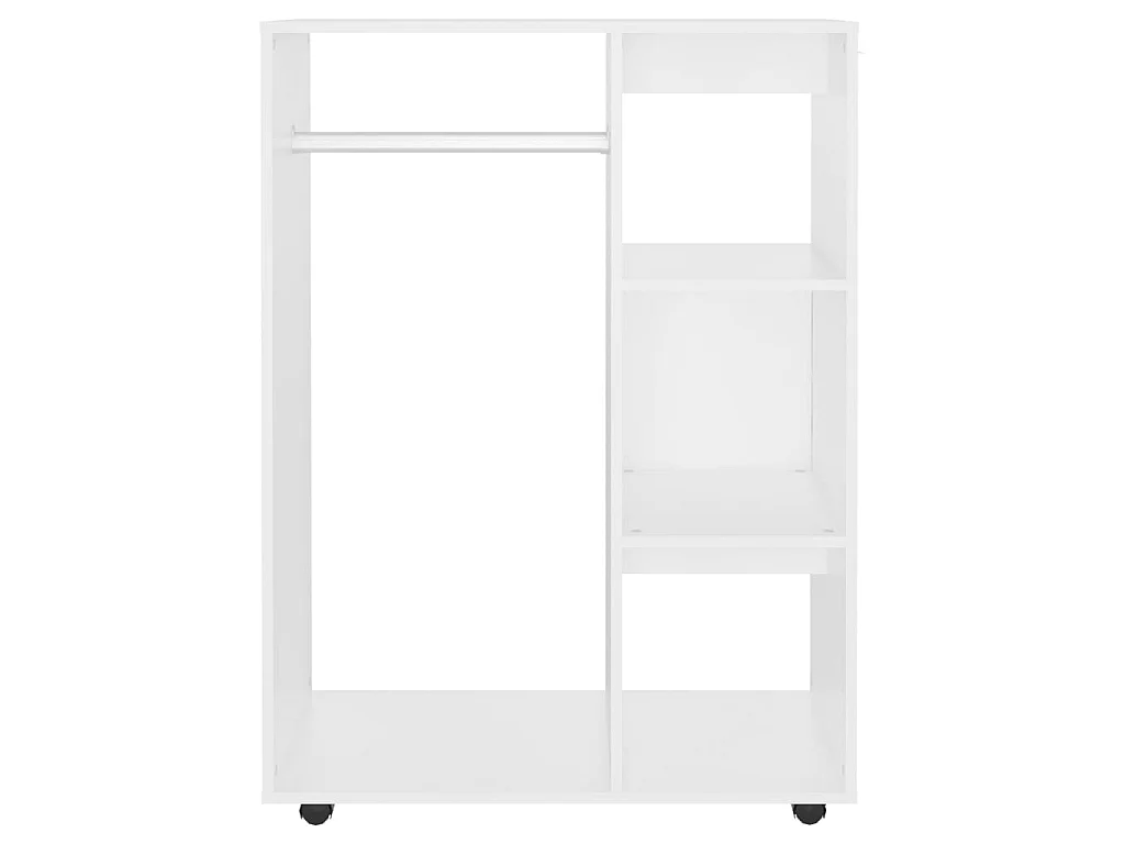 Garde-robe Blanc 80x40x110 cm Aggloméré OFR23484 BonneVie Meuble