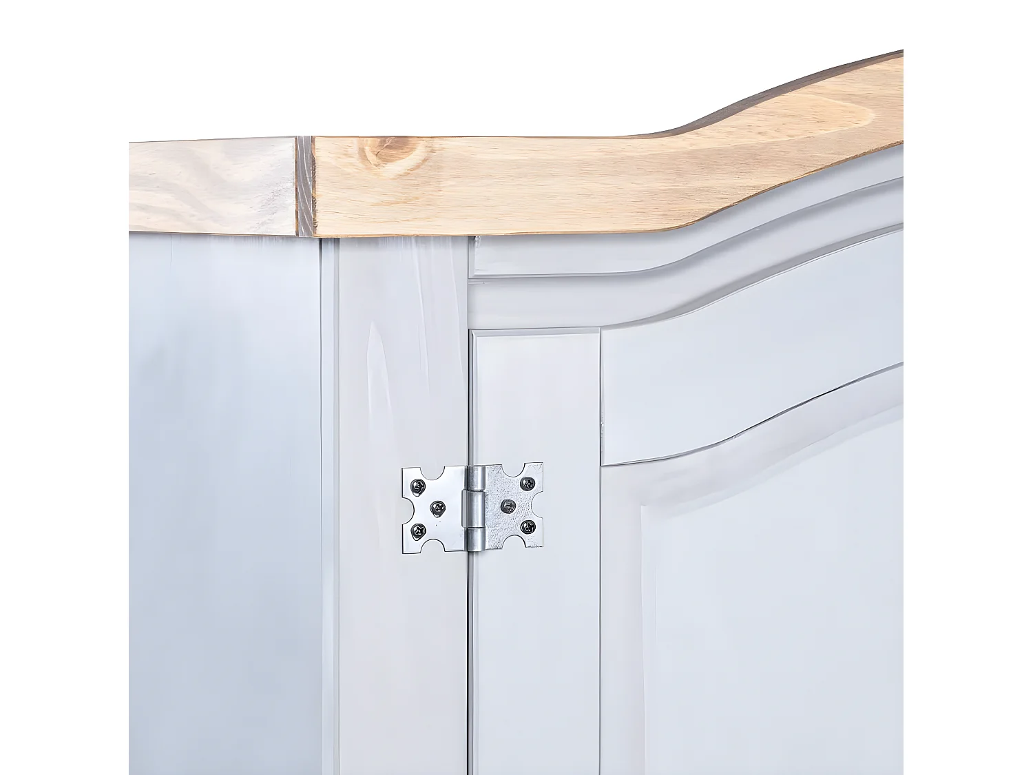 Garde-robe avec 2 portes Gamme Corona pin mexicain Gris OFR14104 BonneVie Meuble