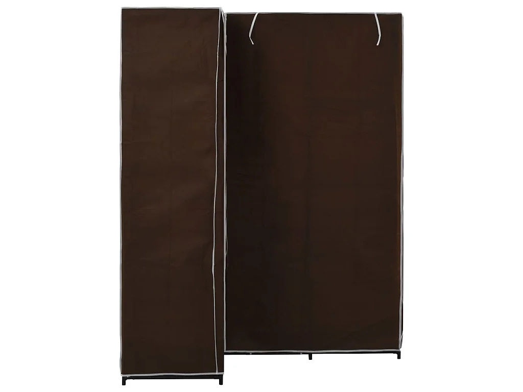 Garde-robe d'angle Marron 130x87x169 cm OFR69983 BonneVie Meuble