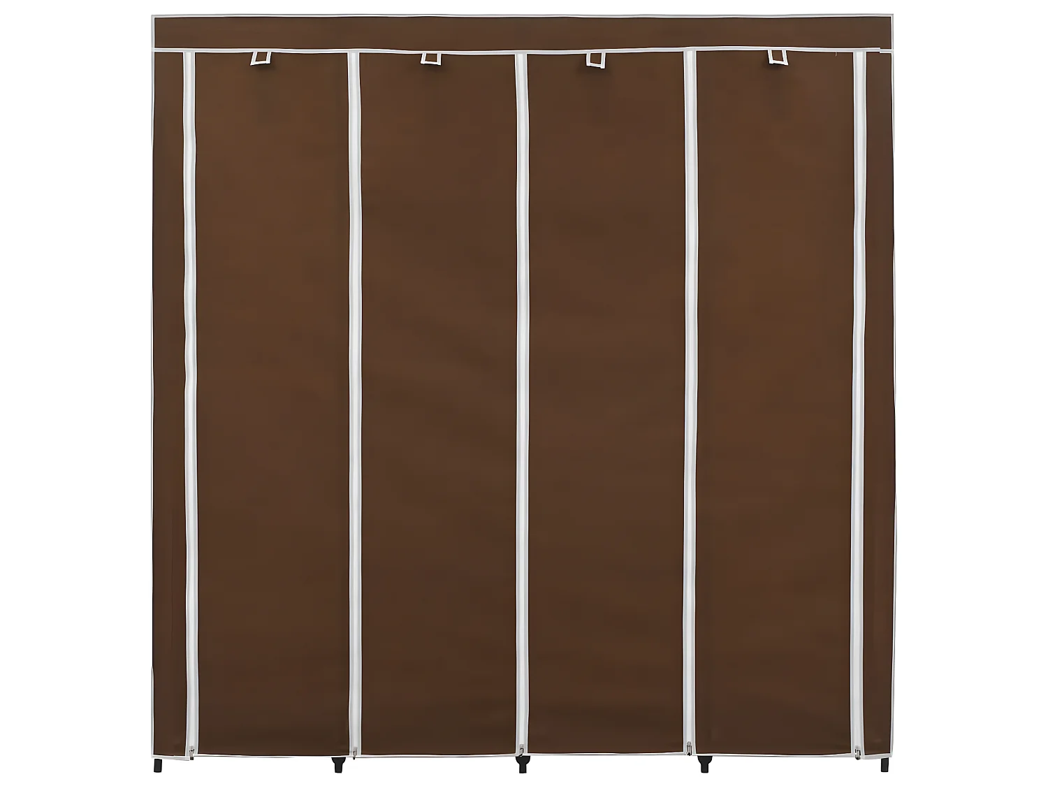 Kledingkast met 4 vakken 175x45x170 cm bruin NL398931